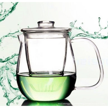 Purely Handwork 600ml Flower& Coffee Glass Tea Pot, Heat Resistant Glass Tea Pots with Filter